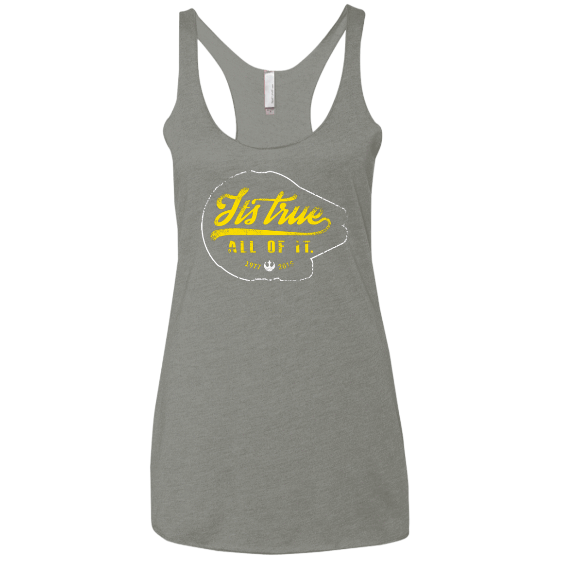 T-Shirts Venetian Grey / X-Small Its True Women's Triblend Racerback Tank