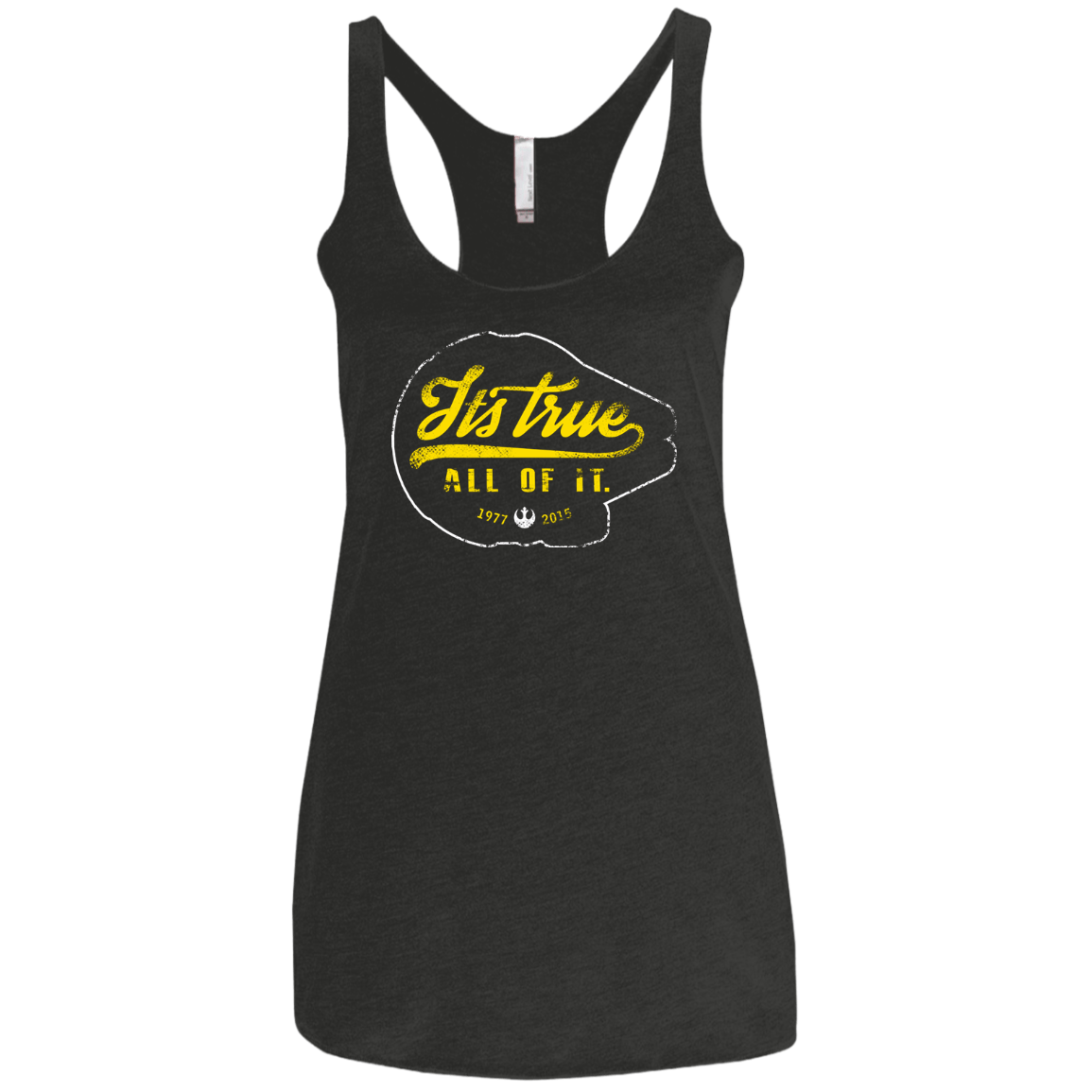 T-Shirts Vintage Black / X-Small Its True Women's Triblend Racerback Tank