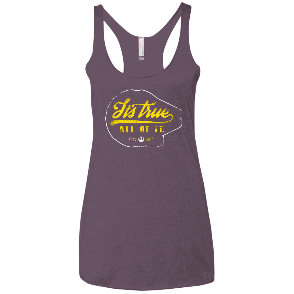 T-Shirts Vintage Purple / X-Small Its True Women's Triblend Racerback Tank