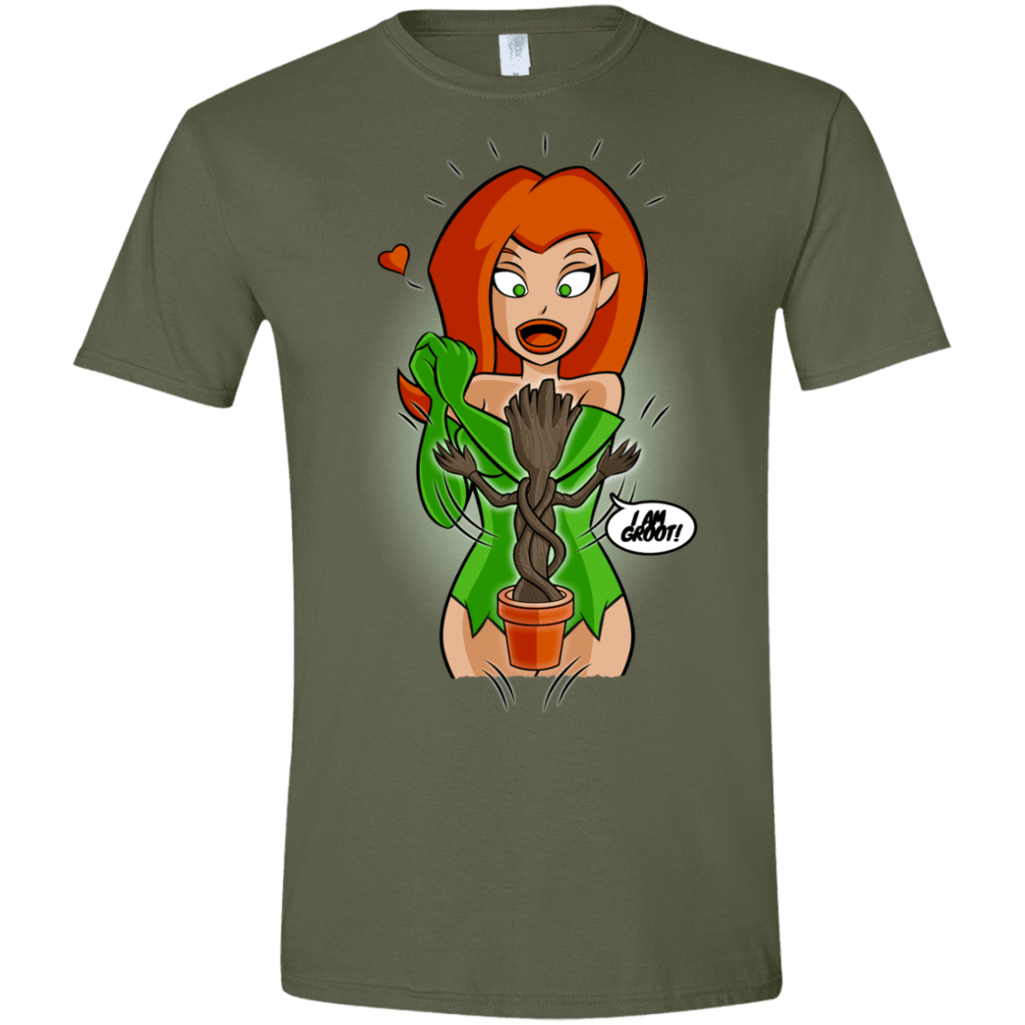 T-Shirts Military Green / S Ivy&Groot Men's Semi-Fitted Softstyle