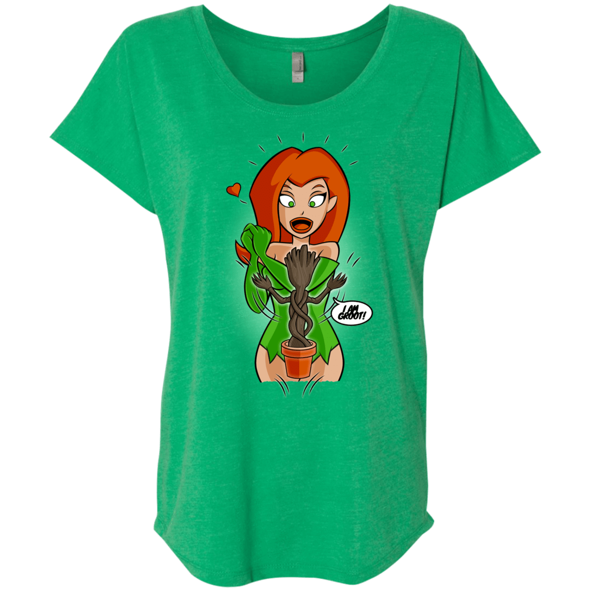 T-Shirts Envy / X-Small Ivy&Groot Triblend Dolman Sleeve