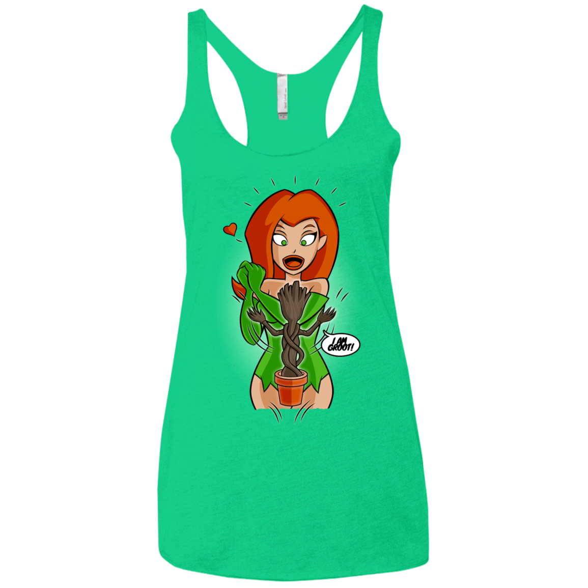 T-Shirts Envy / X-Small Ivy&Groot Women's Triblend Racerback Tank