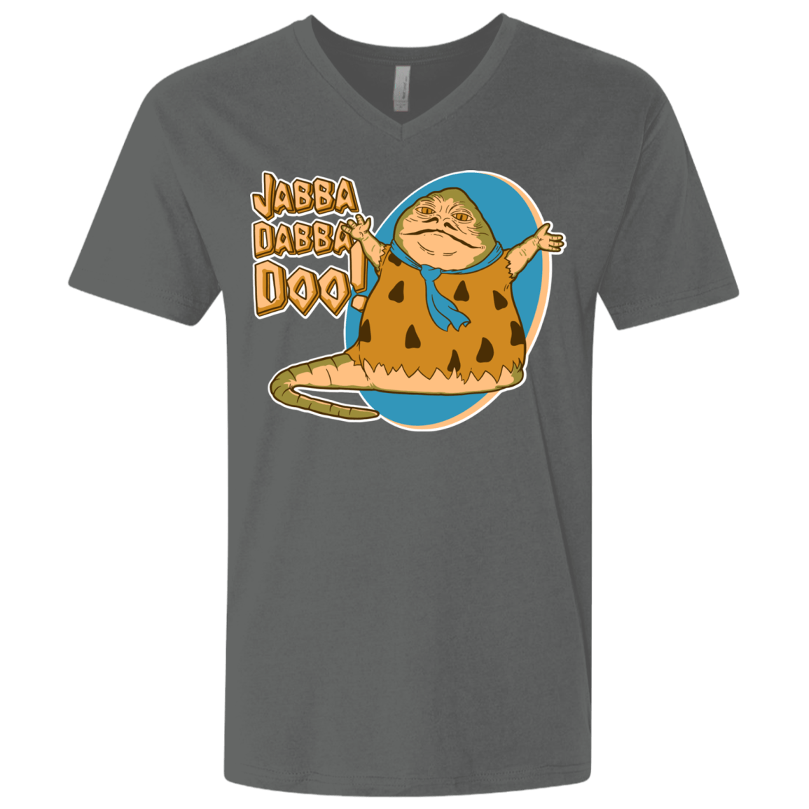 T-Shirts Heavy Metal / X-Small Jabba Dabba Doo Men's Premium V-Neck