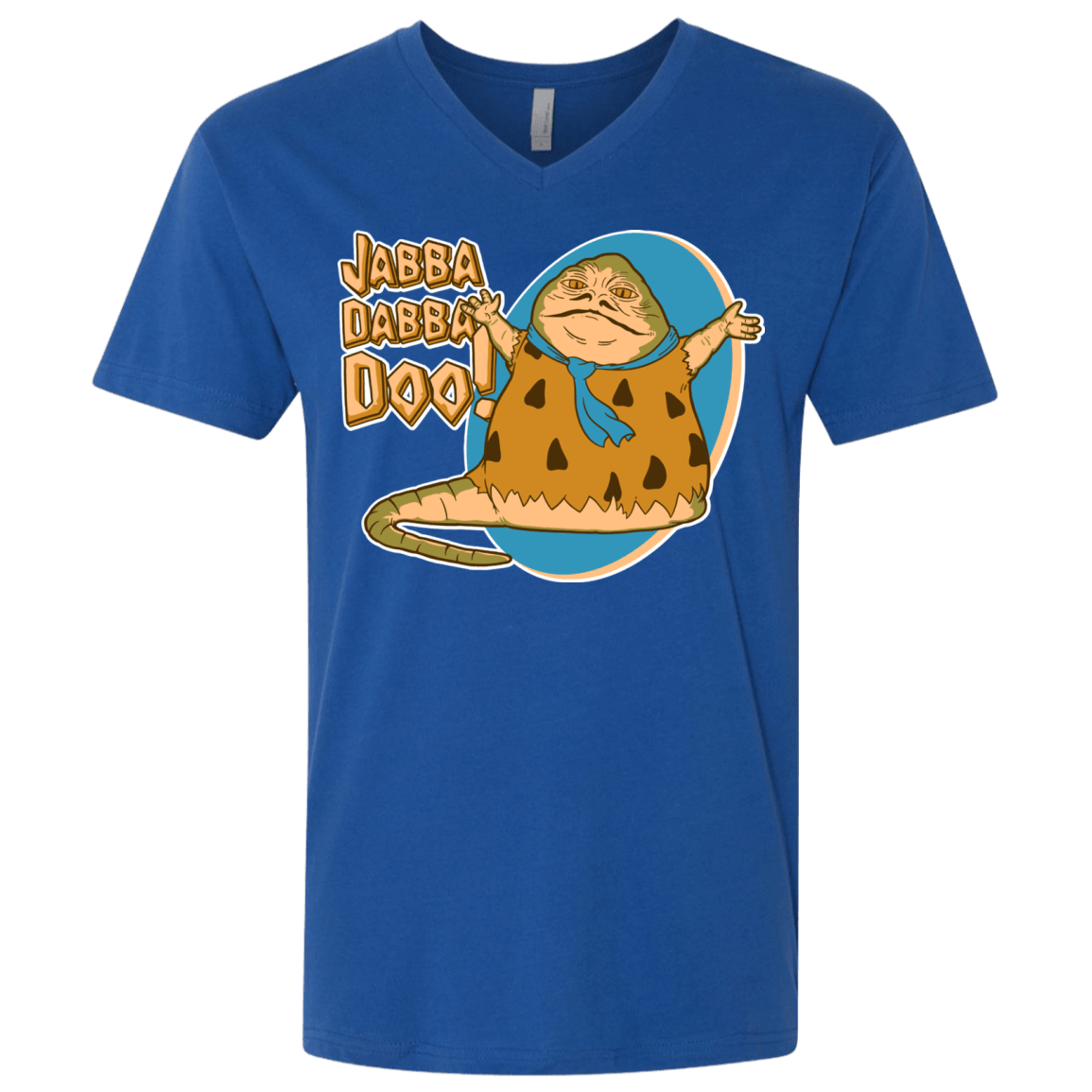 T-Shirts Royal / X-Small Jabba Dabba Doo Men's Premium V-Neck