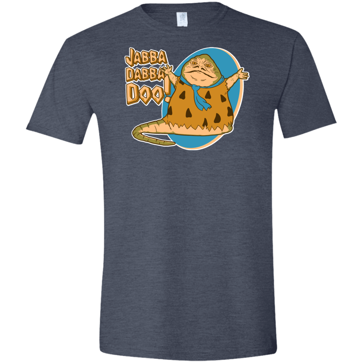 T-Shirts Heather Navy / S Jabba Dabba Doo Men's Semi-Fitted Softstyle