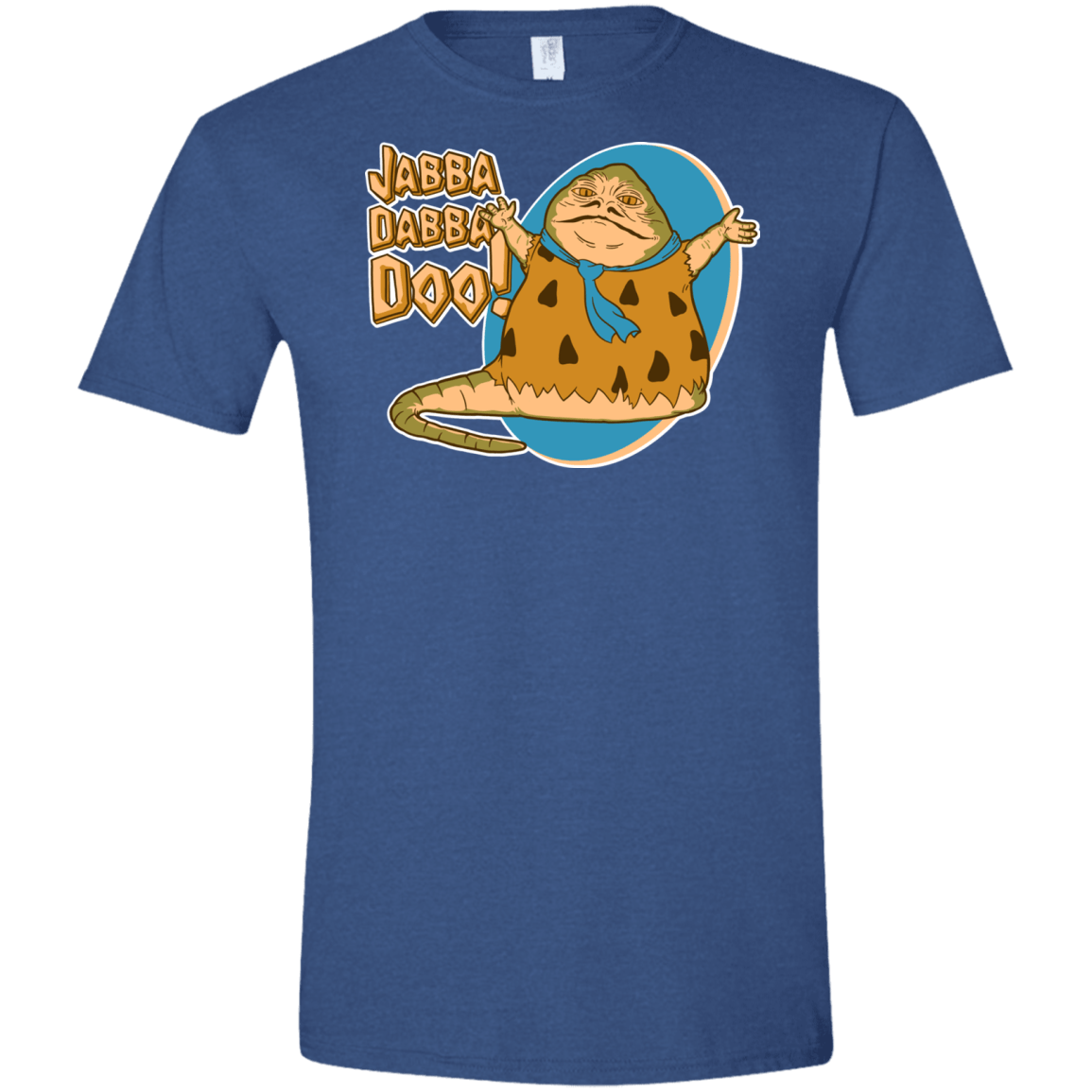 T-Shirts Heather Royal / X-Small Jabba Dabba Doo Men's Semi-Fitted Softstyle