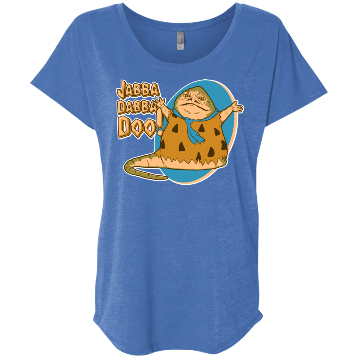 T-Shirts Vintage Royal / X-Small Jabba Dabba Doo Triblend Dolman Sleeve