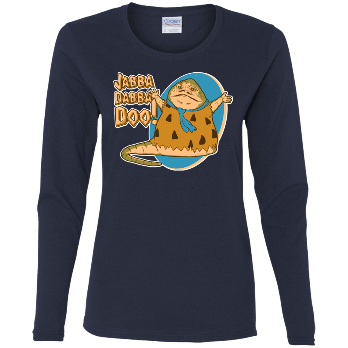 T-Shirts Navy / S Jabba Dabba Doo Women's Long Sleeve T-Shirt