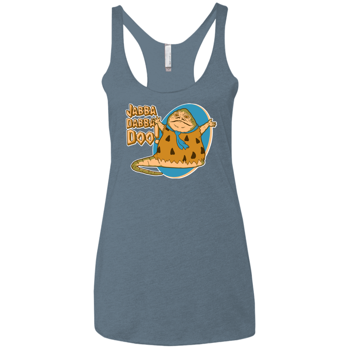 T-Shirts Indigo / X-Small Jabba Dabba Doo Women's Triblend Racerback Tank