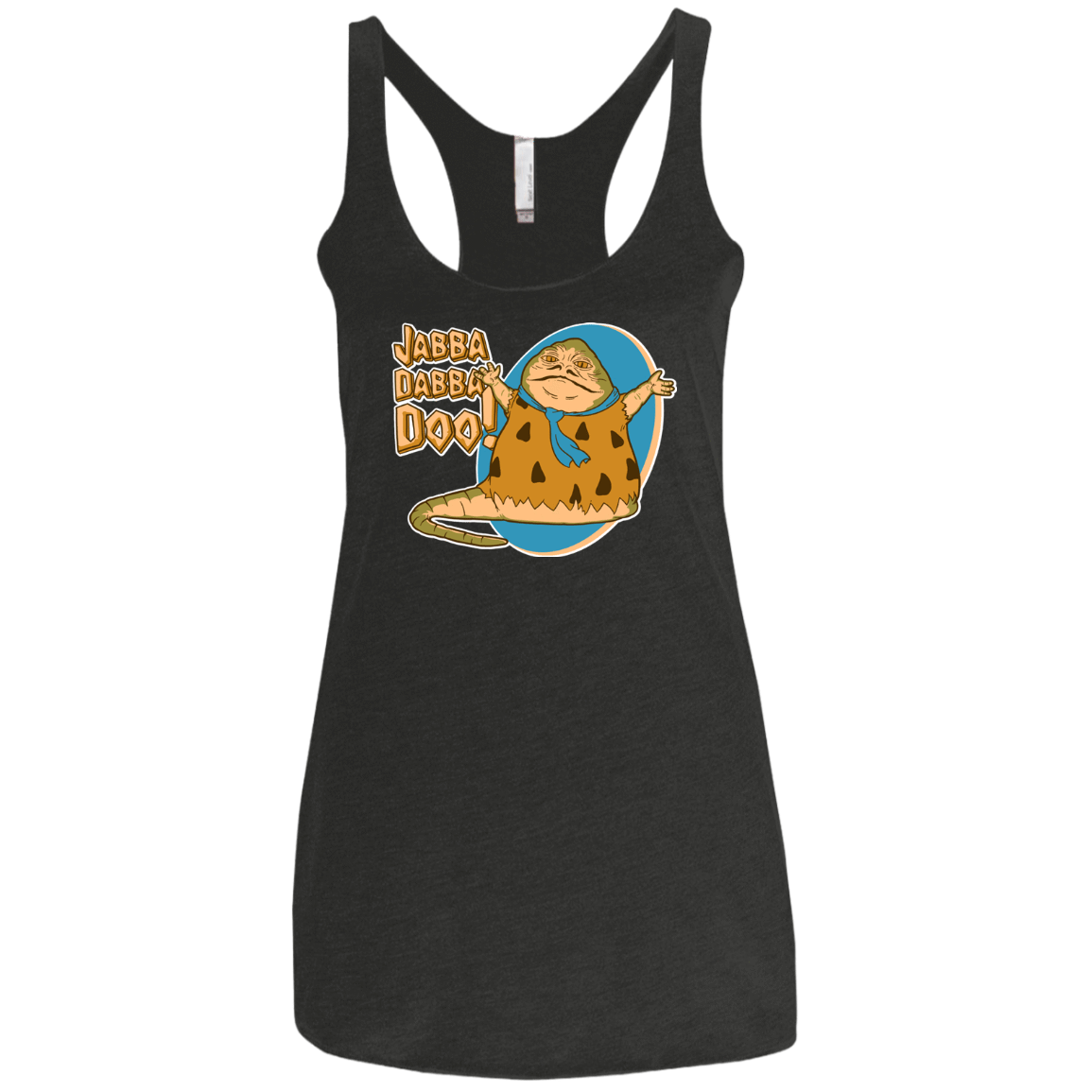 T-Shirts Vintage Black / X-Small Jabba Dabba Doo Women's Triblend Racerback Tank