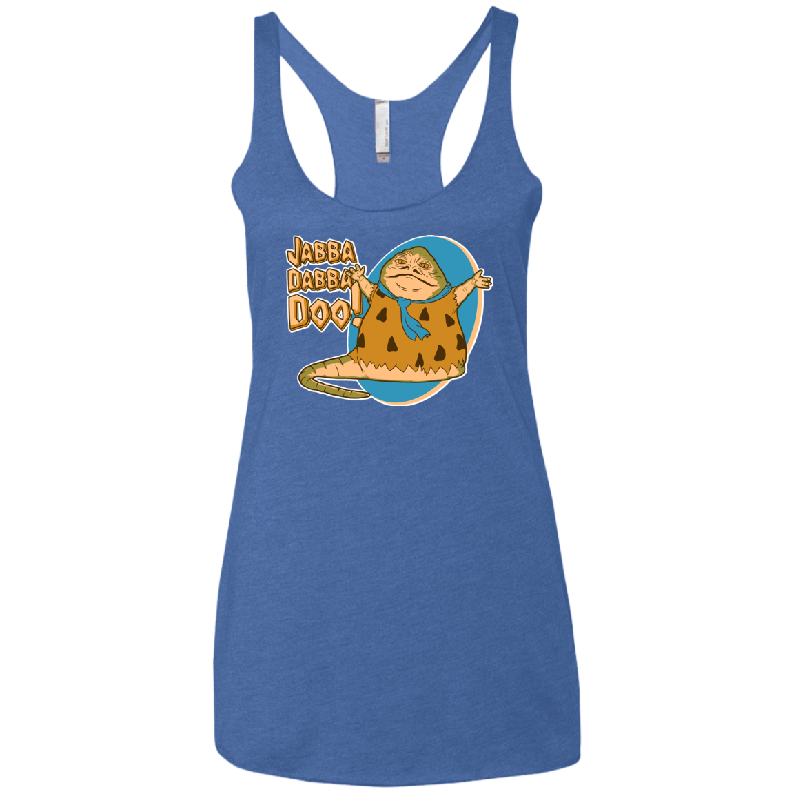 T-Shirts Vintage Royal / X-Small Jabba Dabba Doo Women's Triblend Racerback Tank