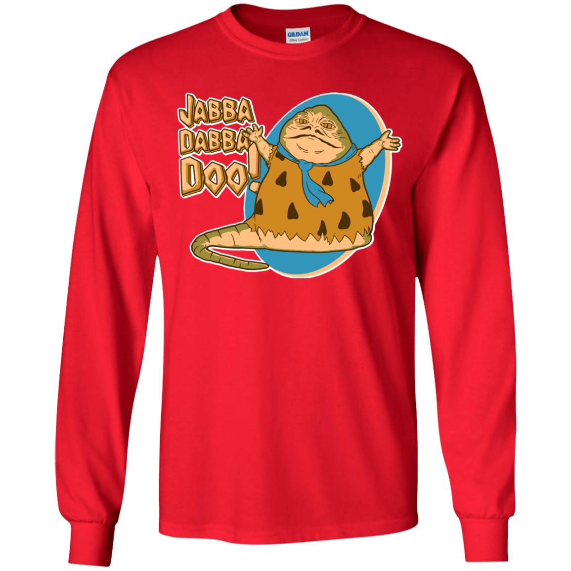 T-Shirts Red / YS Jabba Dabba Doo Youth Long Sleeve T-Shirt