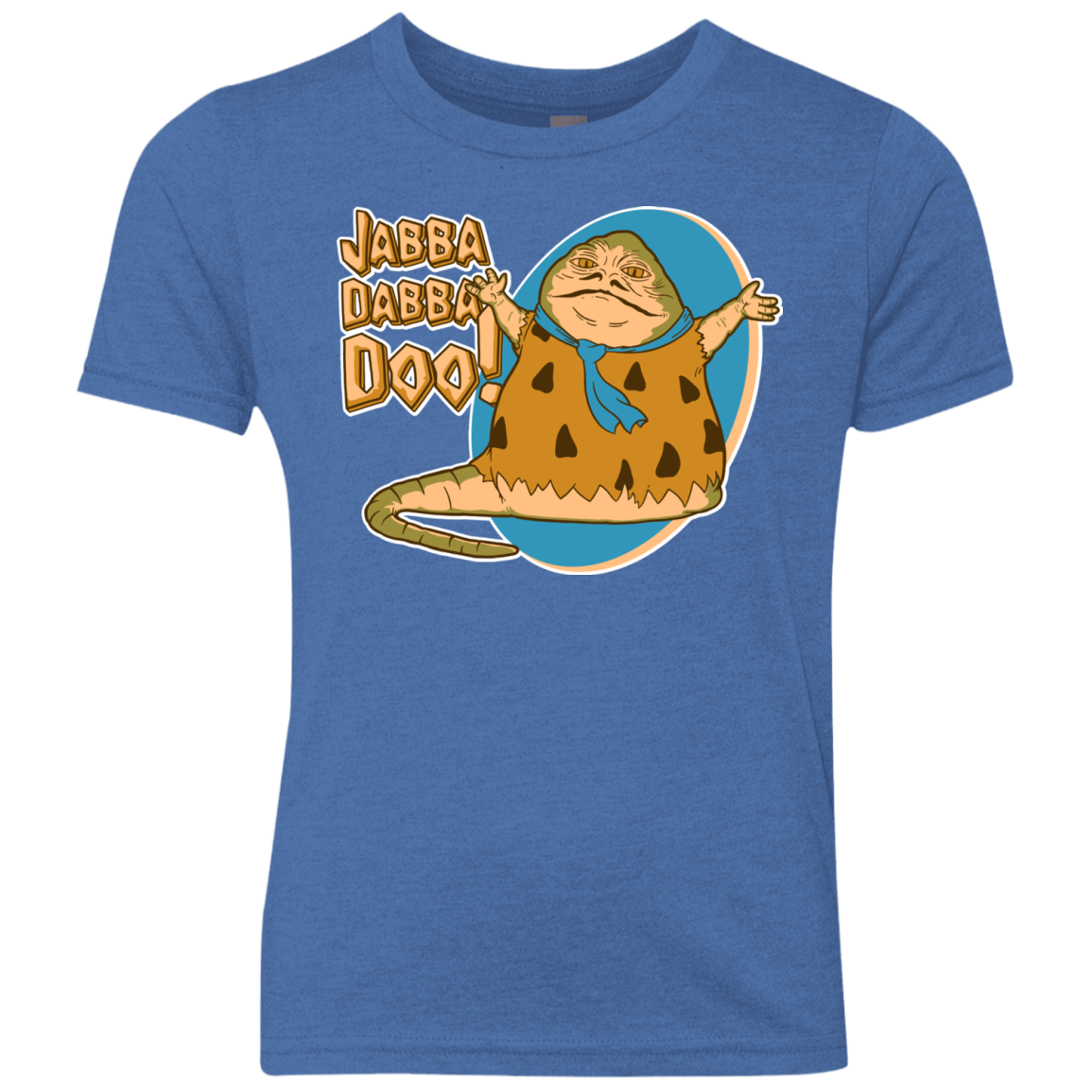 T-Shirts Vintage Royal / YXS Jabba Dabba Doo Youth Triblend T-Shirt