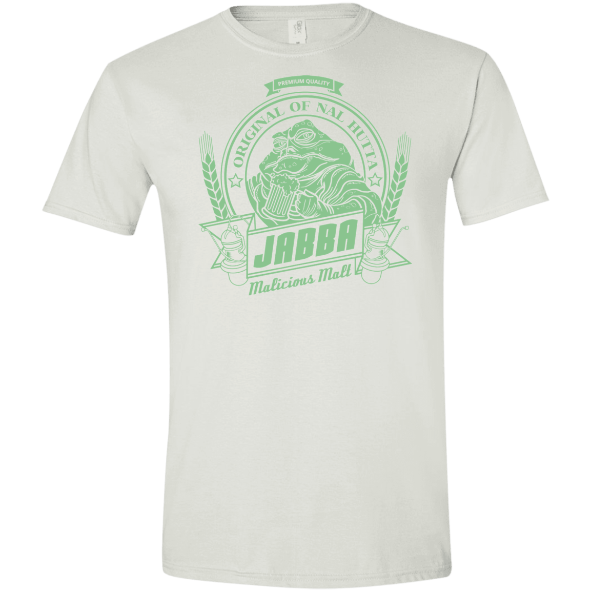 T-Shirts White / X-Small Jabba Malt Men's Semi-Fitted Softstyle