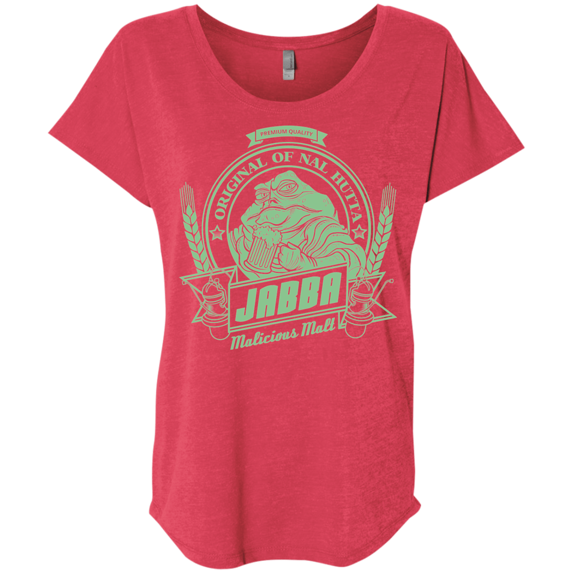 T-Shirts Vintage Red / X-Small Jabba Malt Triblend Dolman Sleeve