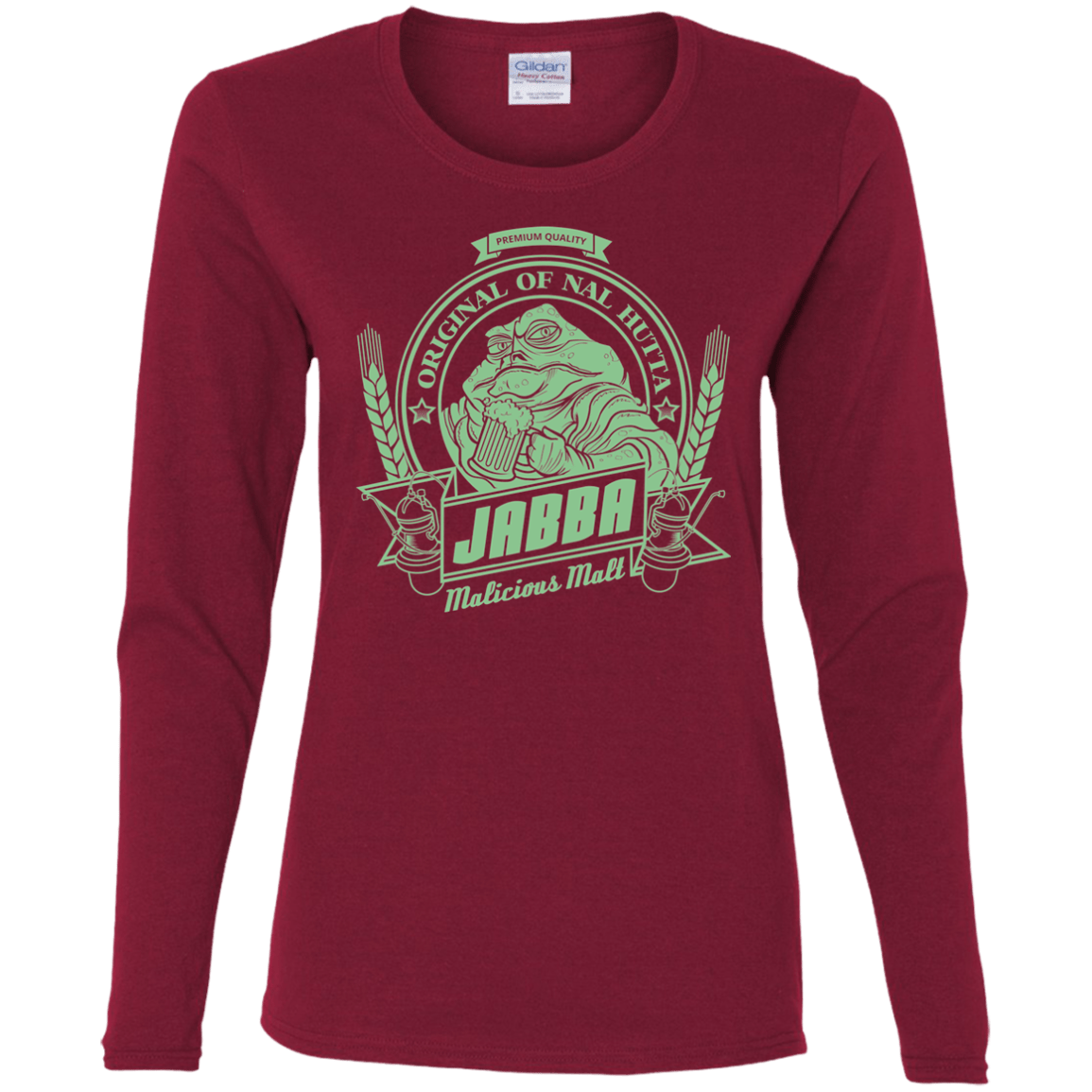 T-Shirts Cardinal / S Jabba Malt Women's Long Sleeve T-Shirt