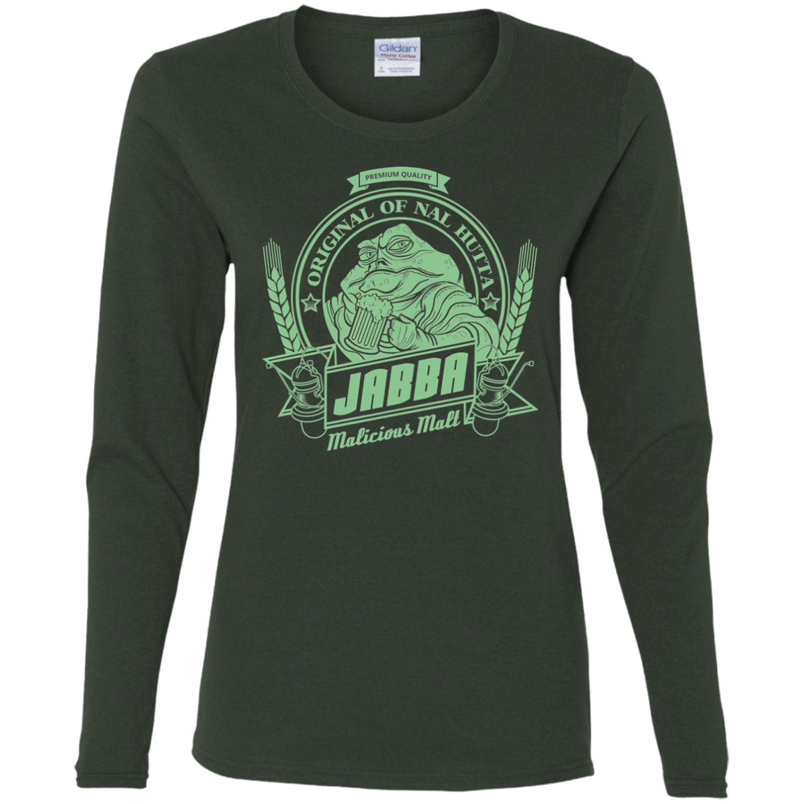T-Shirts Forest / S Jabba Malt Women's Long Sleeve T-Shirt
