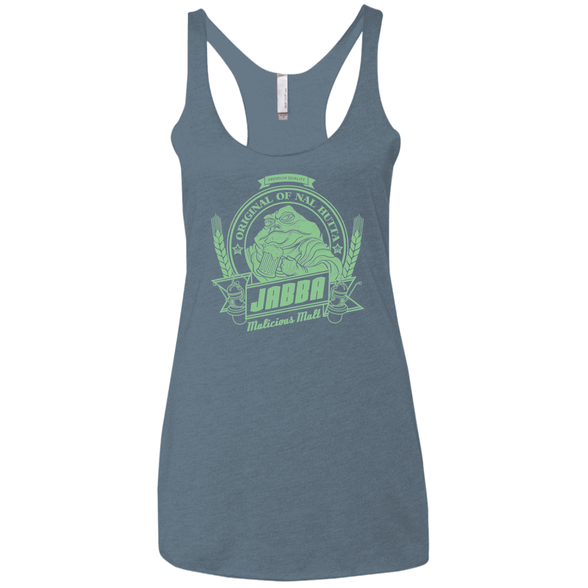 T-Shirts Indigo / X-Small Jabba Malt Women's Triblend Racerback Tank