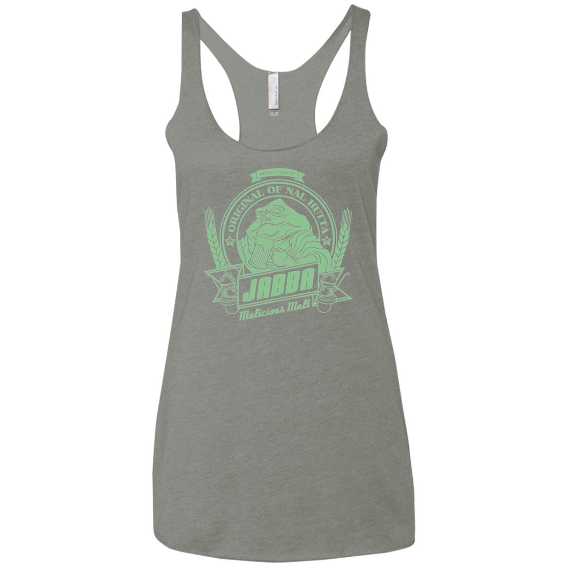 T-Shirts Venetian Grey / X-Small Jabba Malt Women's Triblend Racerback Tank