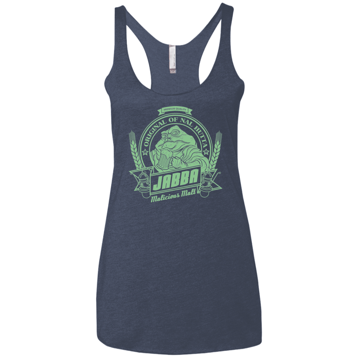 T-Shirts Vintage Navy / X-Small Jabba Malt Women's Triblend Racerback Tank