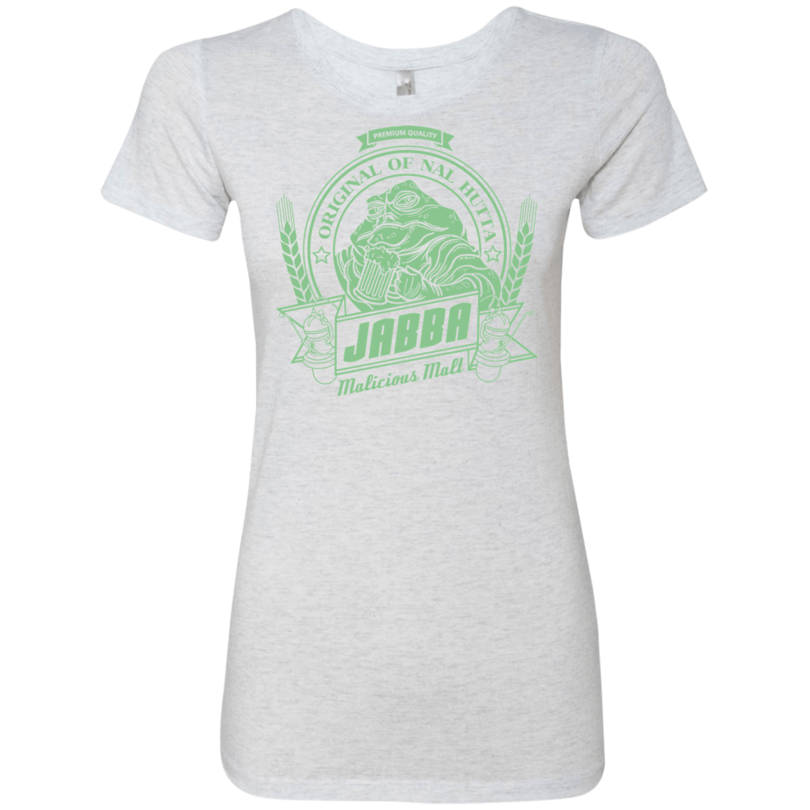 T-Shirts Heather White / S Jabba Malt Women's Triblend T-Shirt