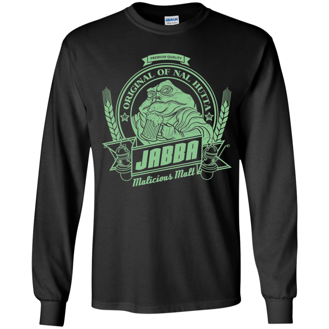 T-Shirts Black / YS Jabba Malt Youth Long Sleeve T-Shirt