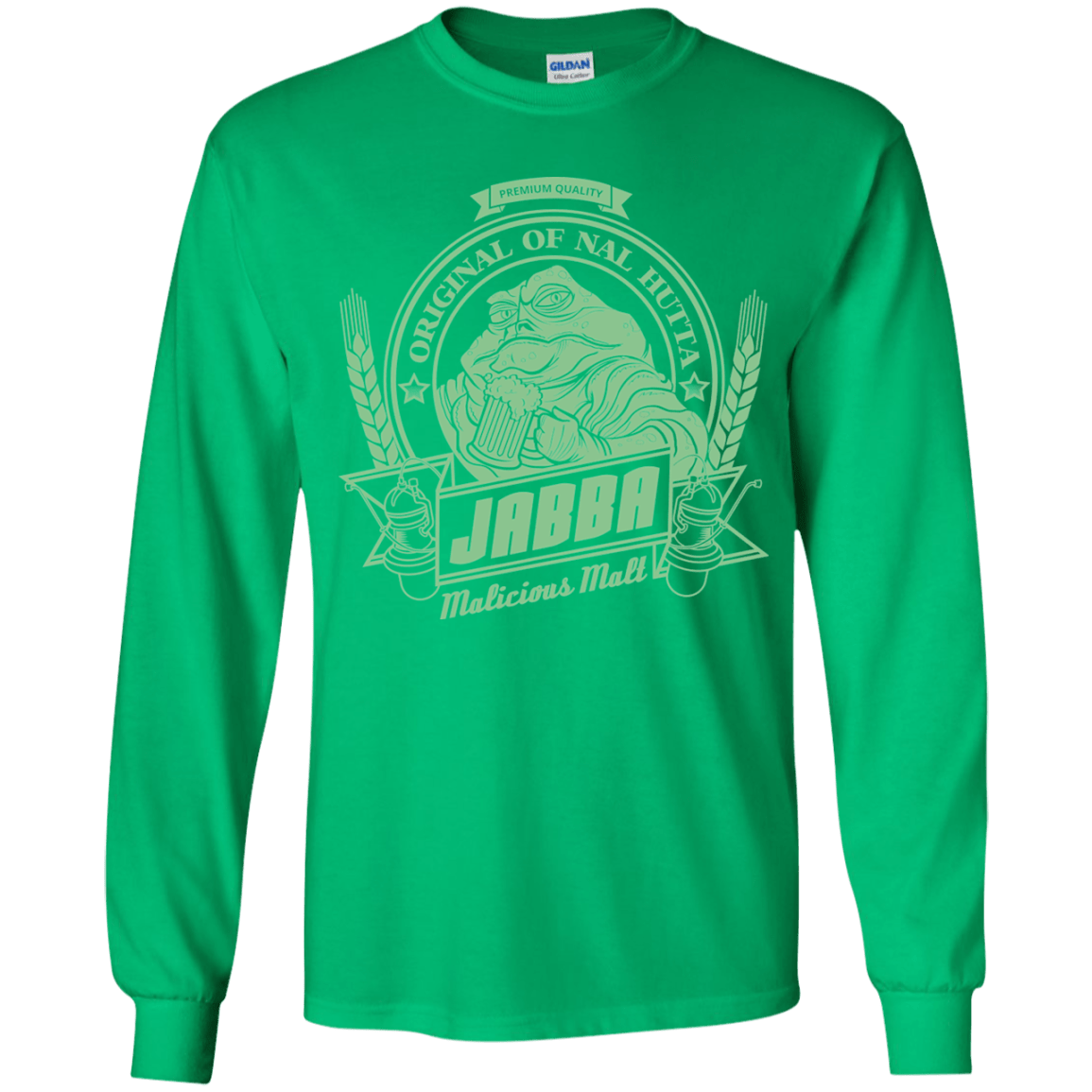 T-Shirts Irish Green / YS Jabba Malt Youth Long Sleeve T-Shirt