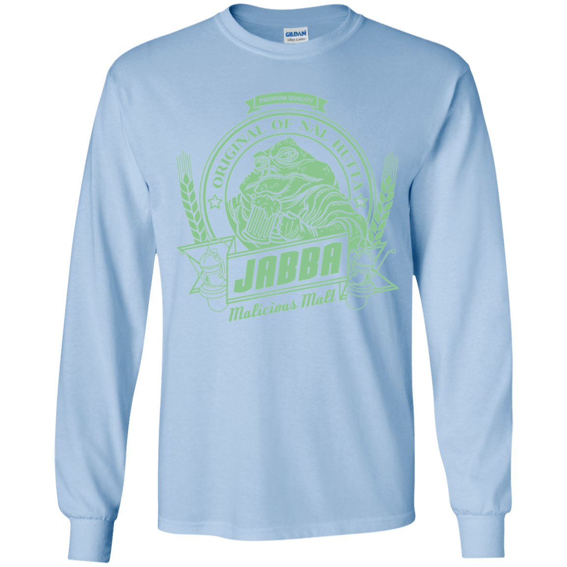 T-Shirts Light Blue / YS Jabba Malt Youth Long Sleeve T-Shirt