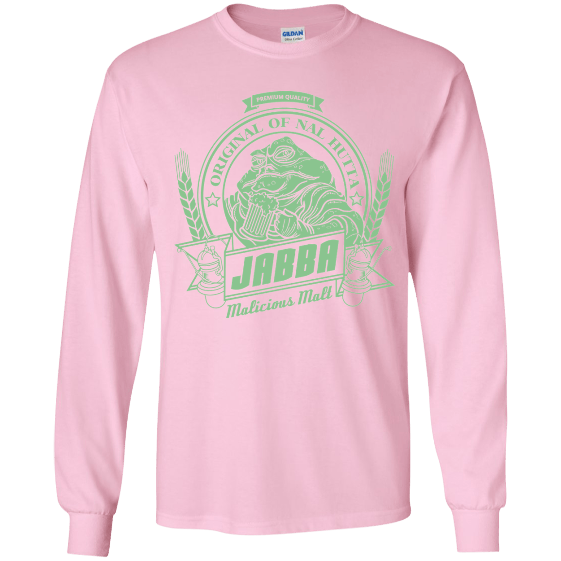T-Shirts Light Pink / YS Jabba Malt Youth Long Sleeve T-Shirt