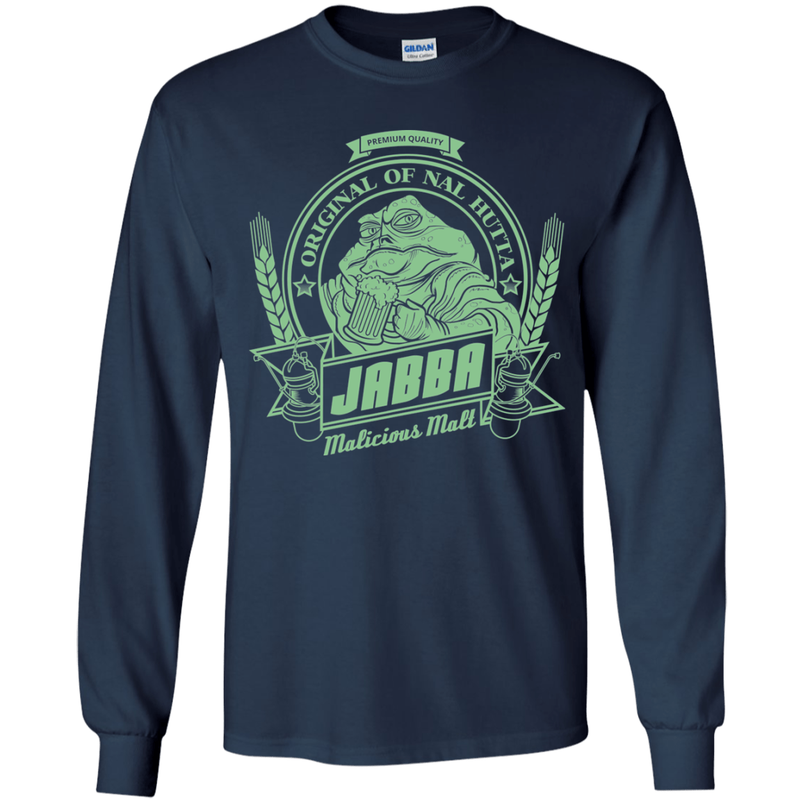 T-Shirts Navy / YS Jabba Malt Youth Long Sleeve T-Shirt