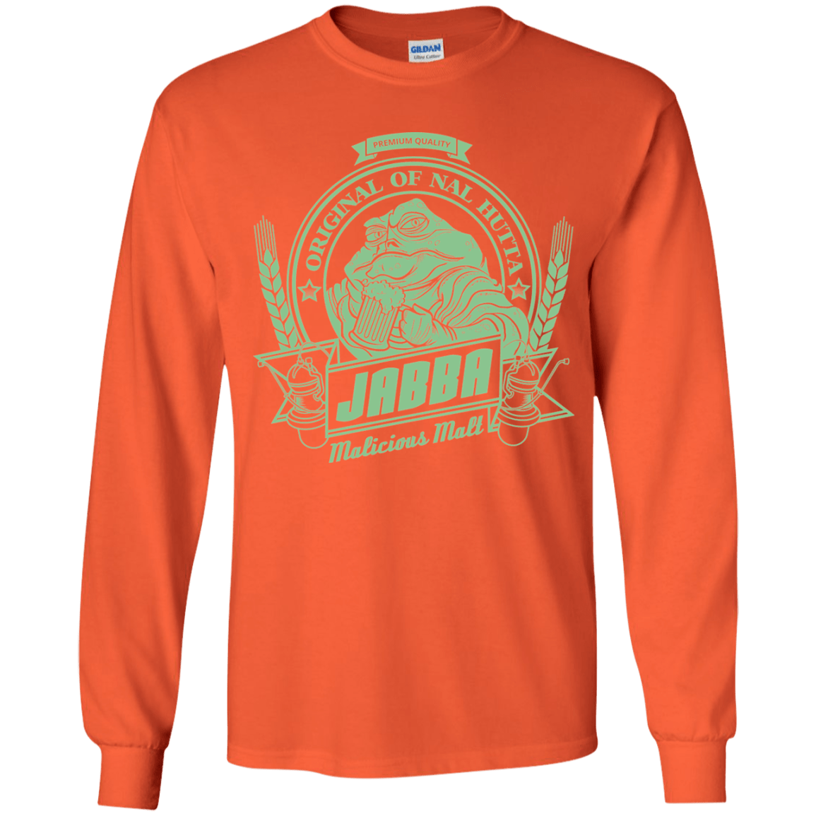 T-Shirts Orange / YS Jabba Malt Youth Long Sleeve T-Shirt