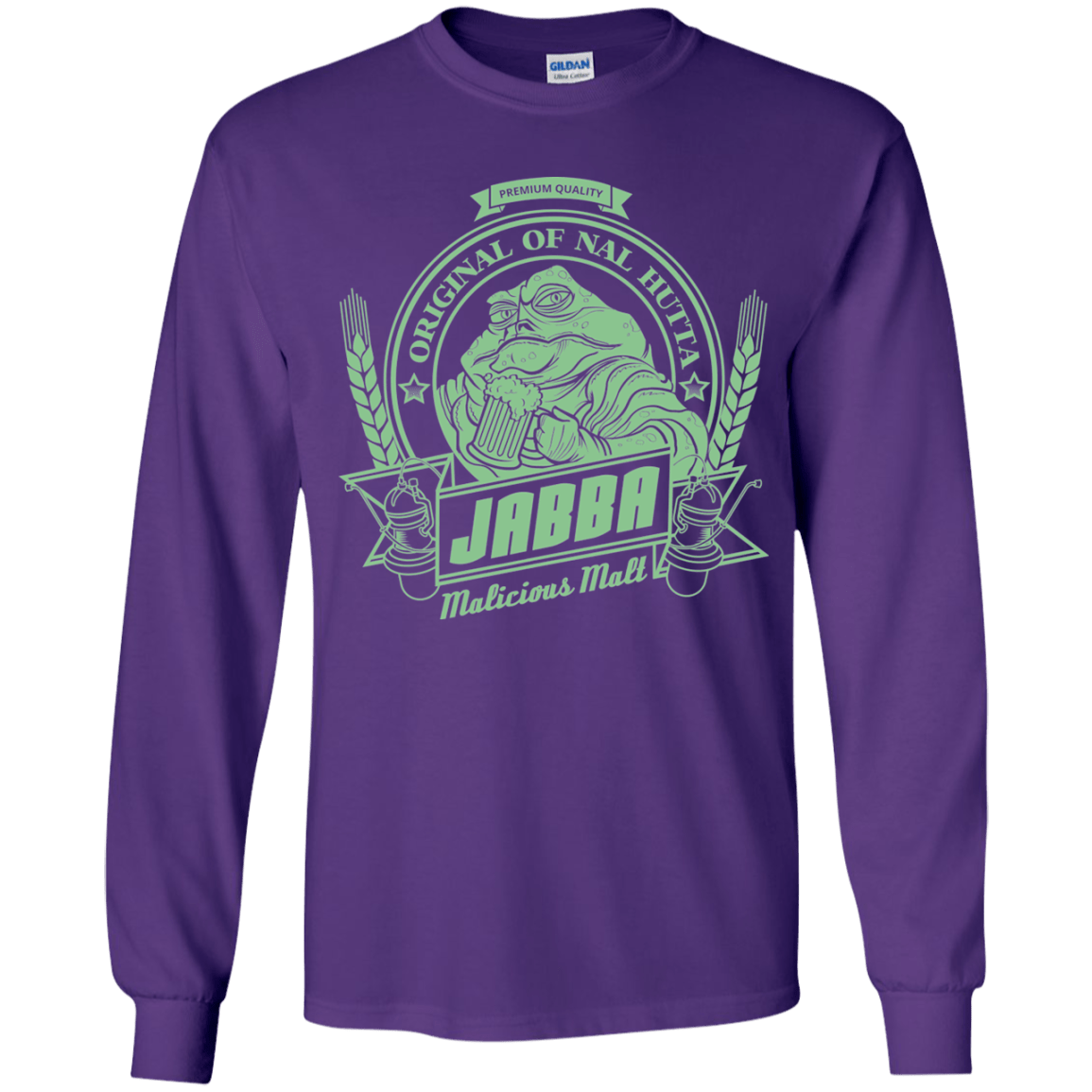 T-Shirts Purple / YS Jabba Malt Youth Long Sleeve T-Shirt