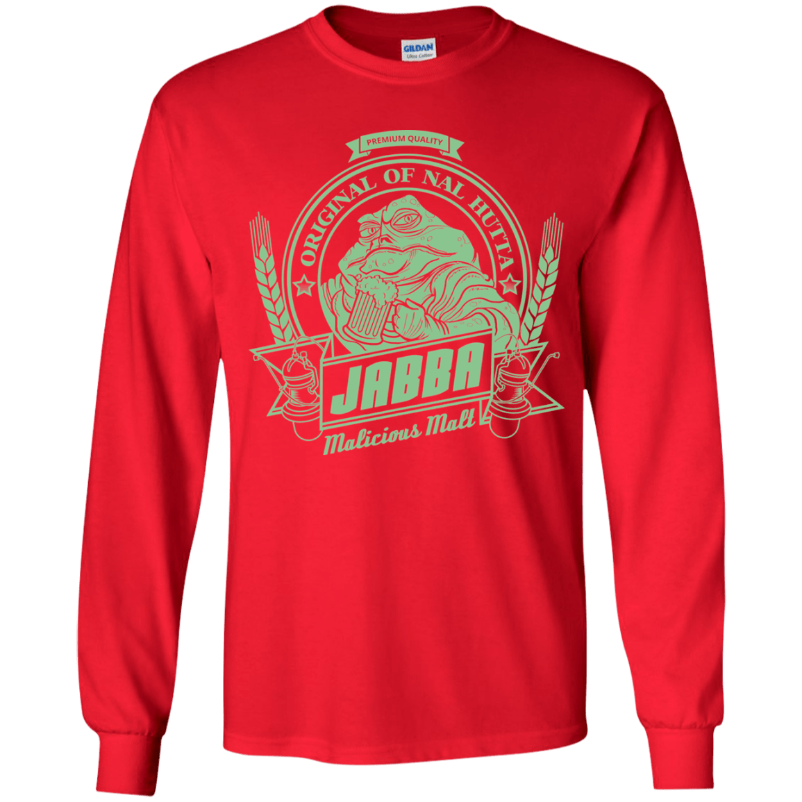 T-Shirts Red / YS Jabba Malt Youth Long Sleeve T-Shirt