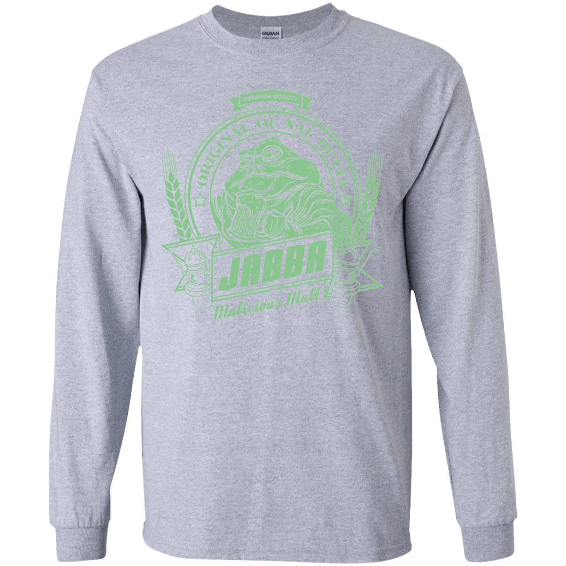 T-Shirts Sport Grey / YS Jabba Malt Youth Long Sleeve T-Shirt