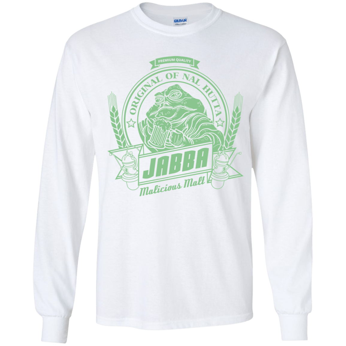 T-Shirts White / YS Jabba Malt Youth Long Sleeve T-Shirt