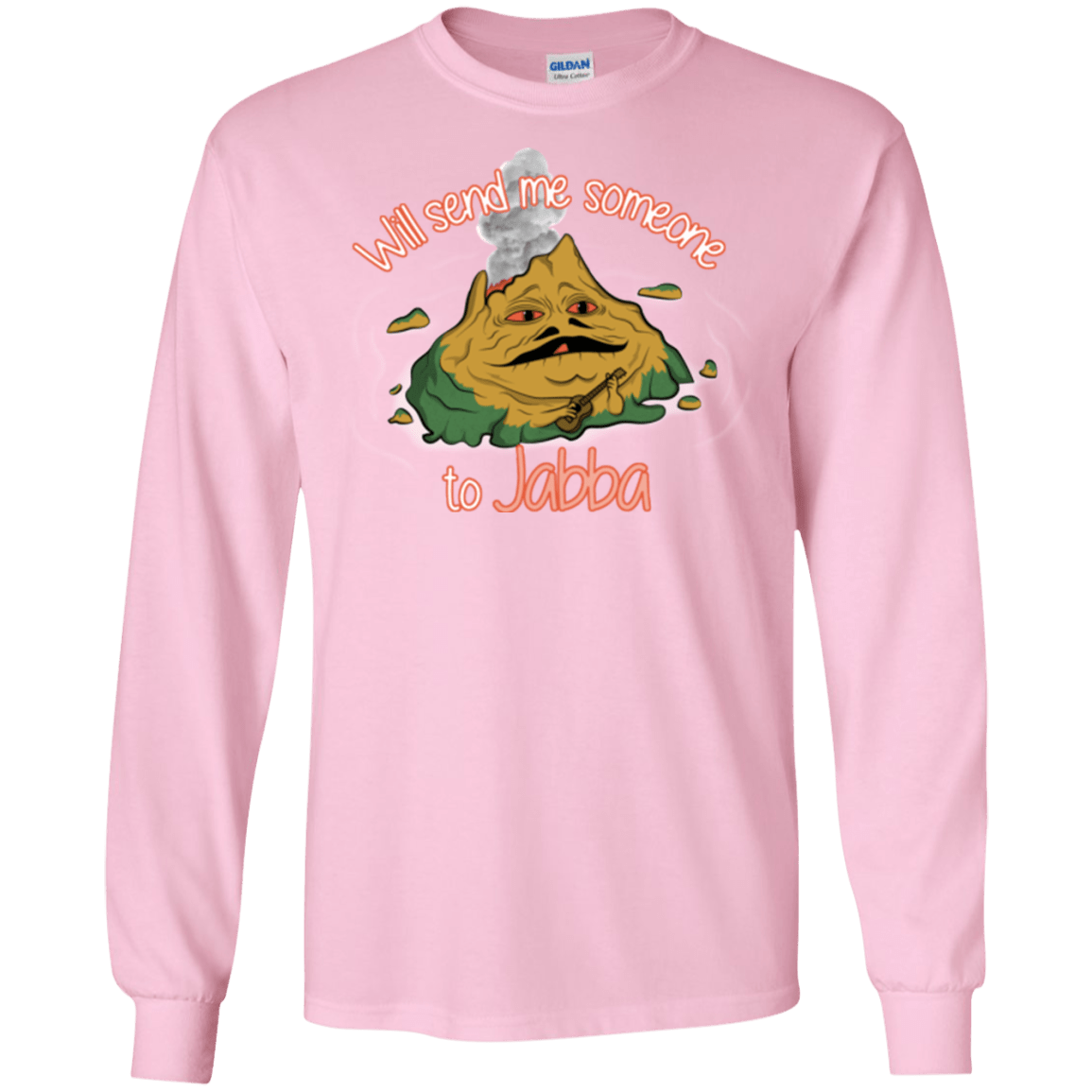 T-Shirts Light Pink / S Jabba Men's Long Sleeve T-Shirt