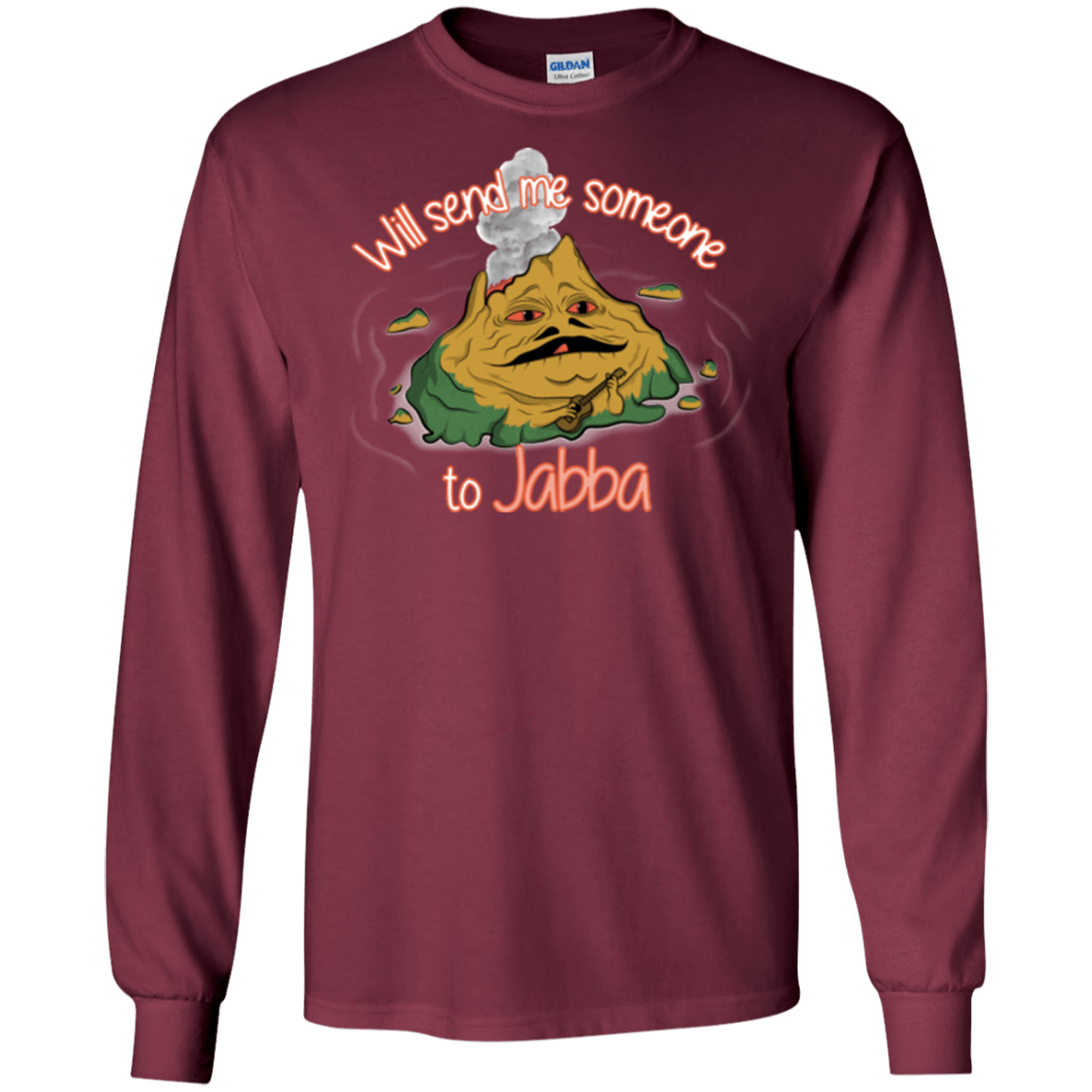 T-Shirts Maroon / S Jabba Men's Long Sleeve T-Shirt