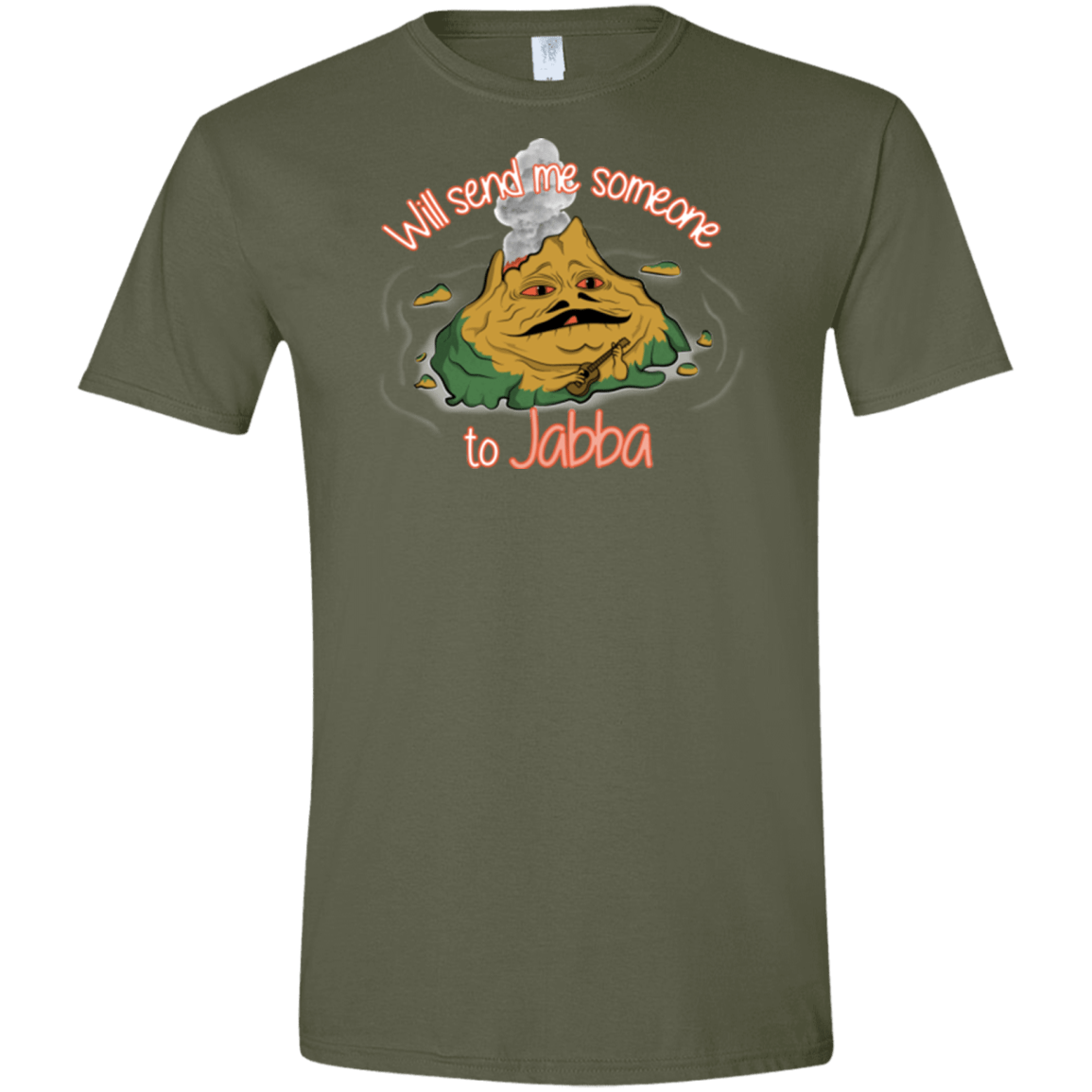 T-Shirts Military Green / S Jabba Men's Semi-Fitted Softstyle