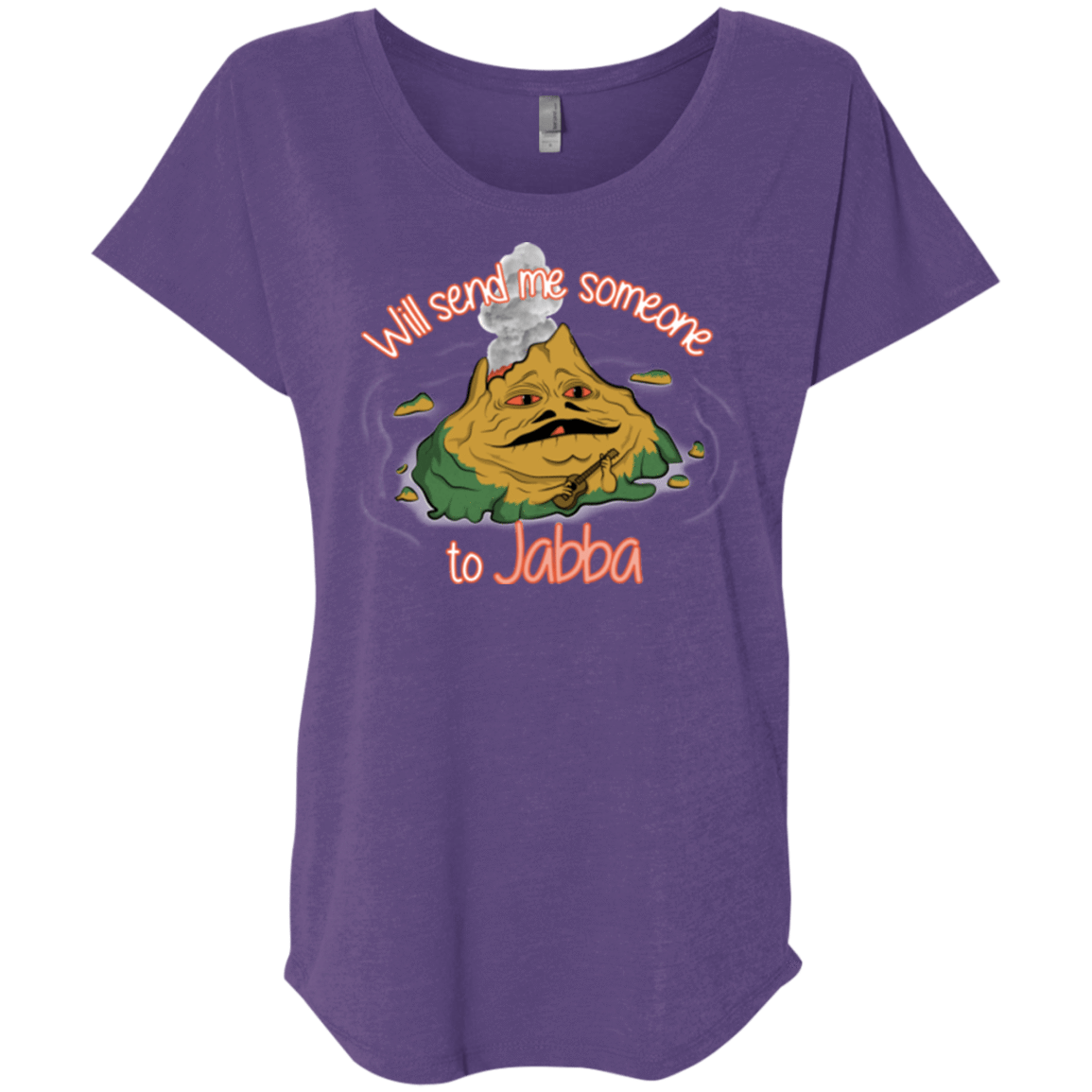 T-Shirts Purple Rush / X-Small Jabba Triblend Dolman Sleeve