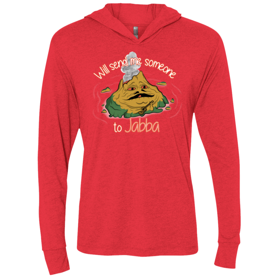 T-Shirts Vintage Red / X-Small Jabba Triblend Long Sleeve Hoodie Tee