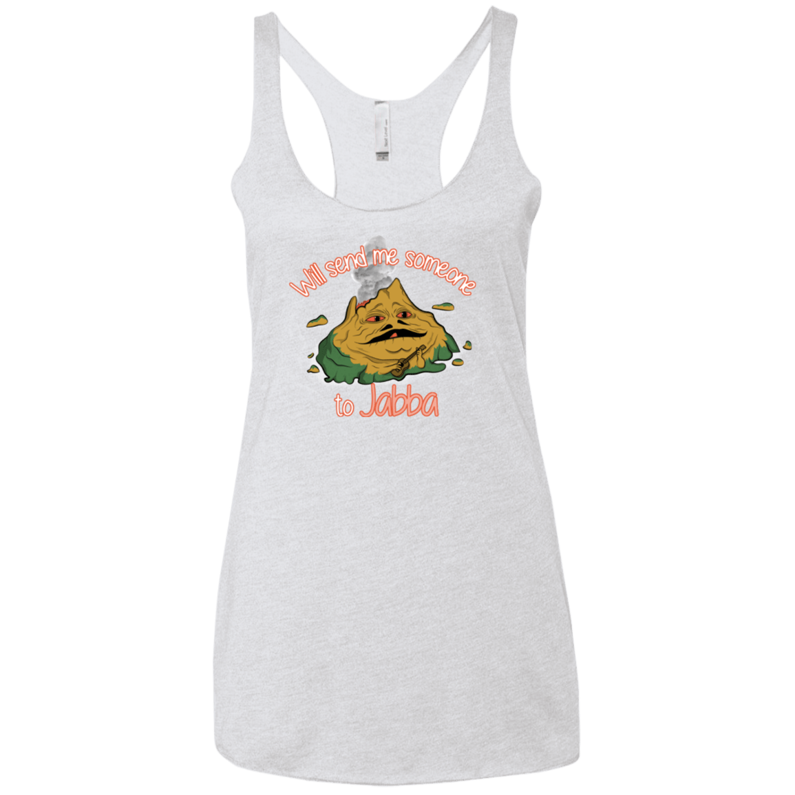 T-Shirts Heather White / X-Small Jabba Women's Triblend Racerback Tank