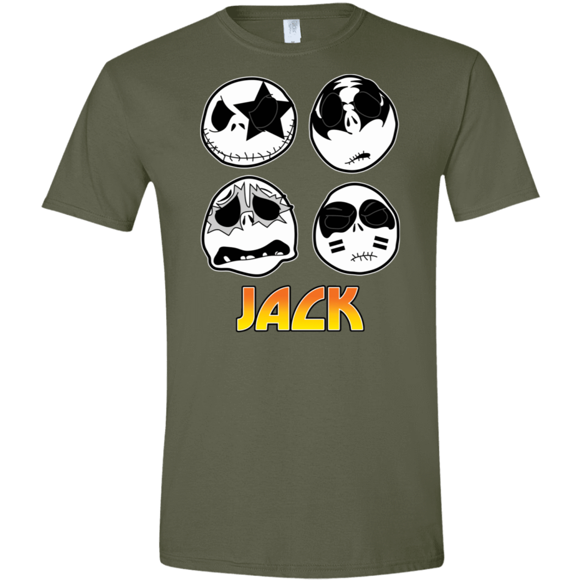 T-Shirts Military Green / S JACK Gave Rock and Roll to You Men's Semi-Fitted Softstyle