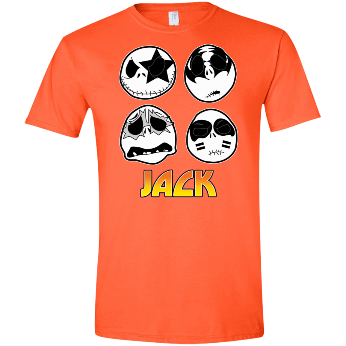 T-Shirts Orange / S JACK Gave Rock and Roll to You Men's Semi-Fitted Softstyle