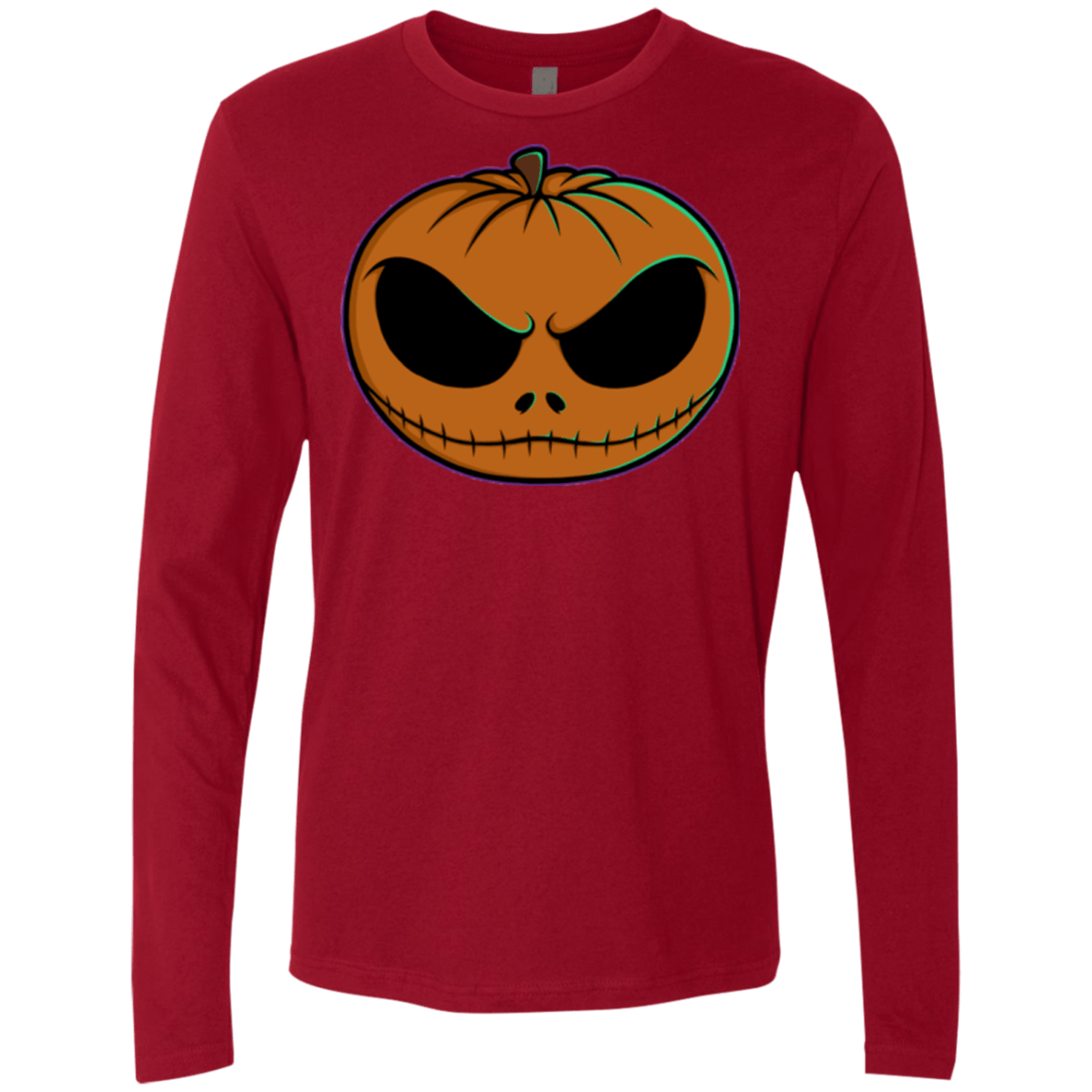 T-Shirts Cardinal / Small Jack O Lantern Men's Premium Long Sleeve