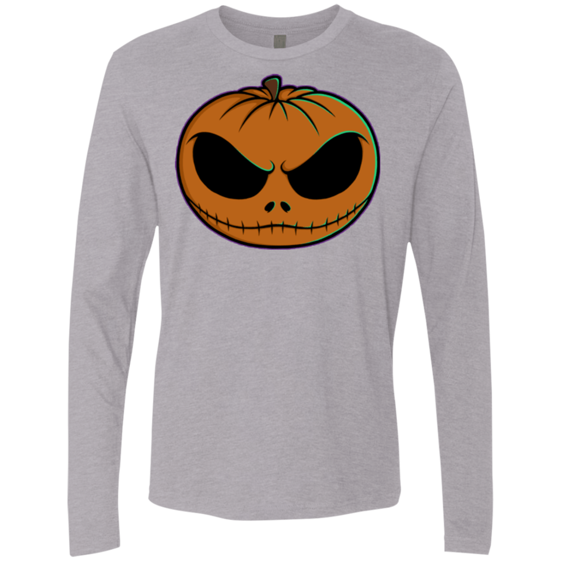T-Shirts Heather Grey / Small Jack O Lantern Men's Premium Long Sleeve