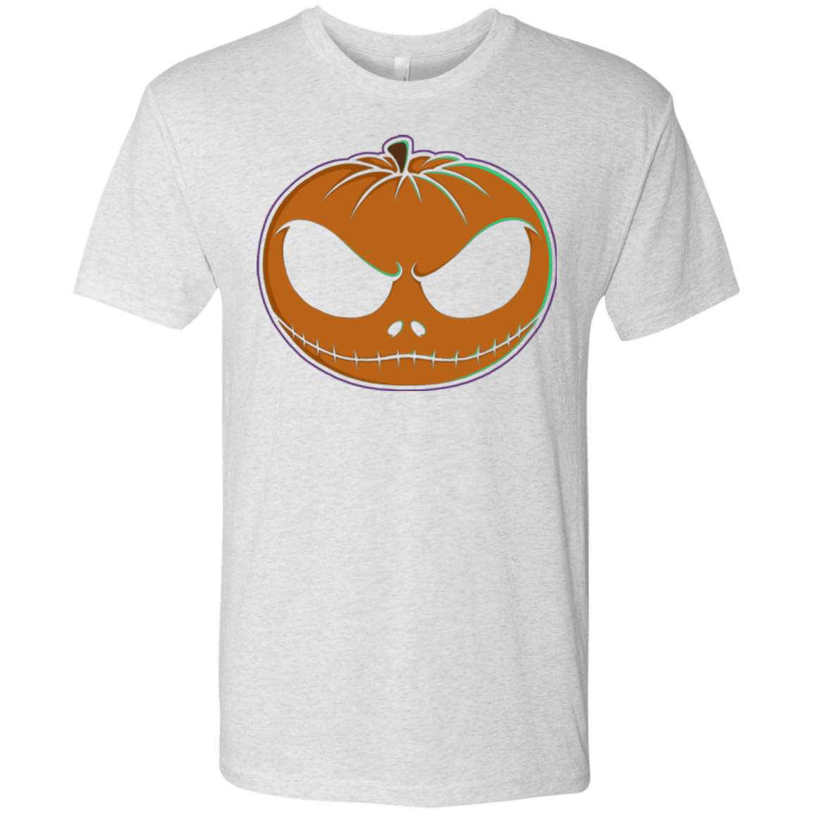 T-Shirts Heather White / Small Jack O'Lantern Men's Triblend T-Shirt