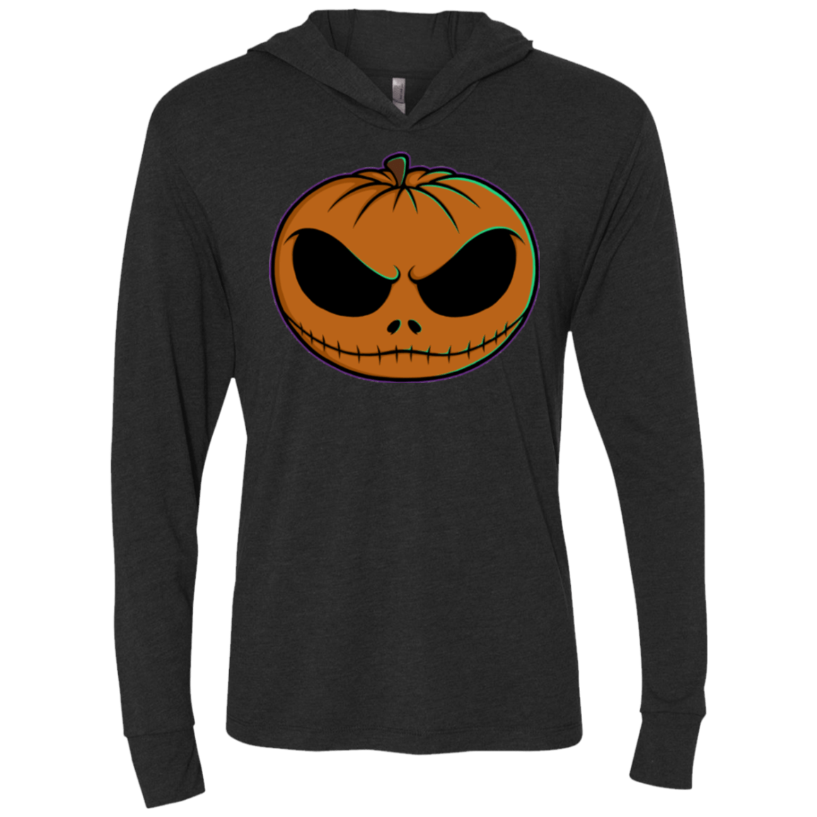 T-Shirts Vintage Black / X-Small Jack O Lantern Triblend Long Sleeve Hoodie Tee
