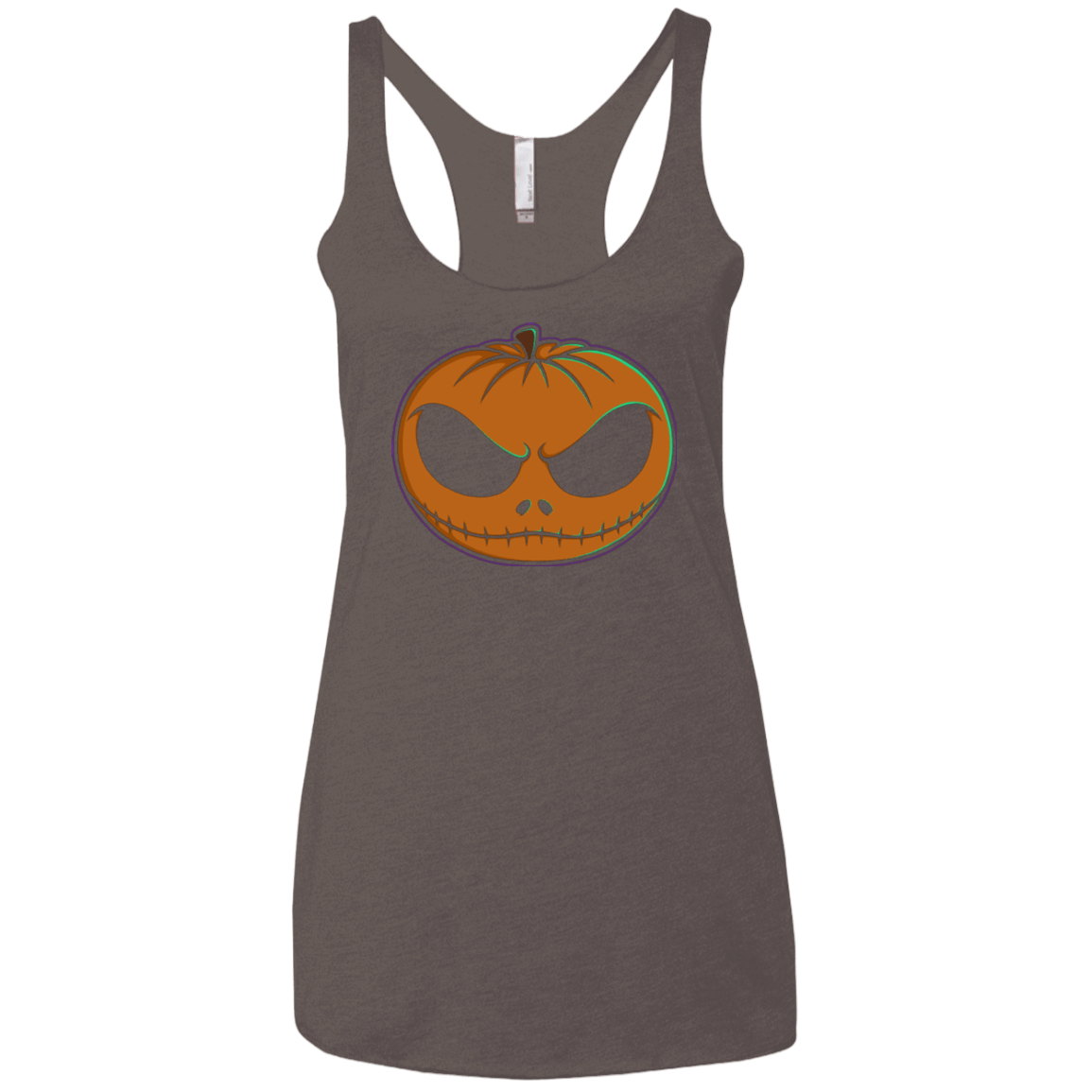 T-Shirts Macchiato / X-Small Jack O'Lantern Women's Triblend Racerback Tank