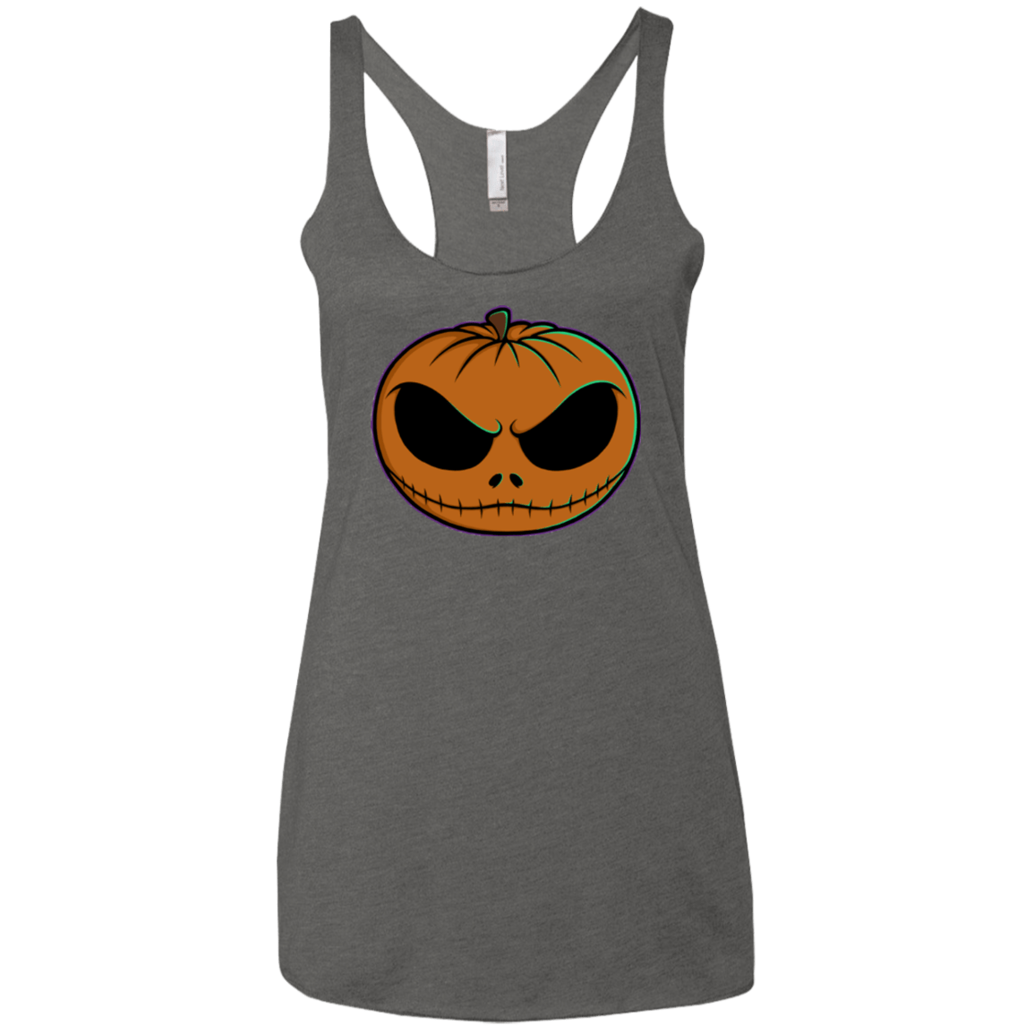 T-Shirts Premium Heather / X-Small Jack O Lantern Women's Triblend Racerback Tank
