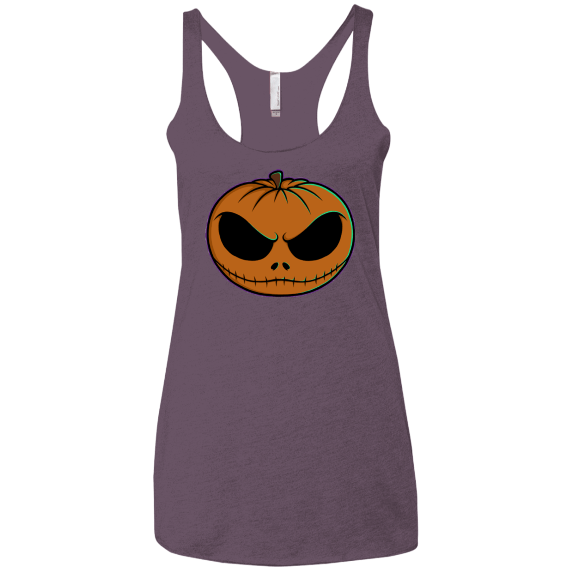 T-Shirts Vintage Purple / X-Small Jack O Lantern Women's Triblend Racerback Tank